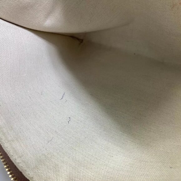 BURBERRY bag TB whole pattern fastener zip Clutch bag PVC/Leather Brown - Picture 13 of 13